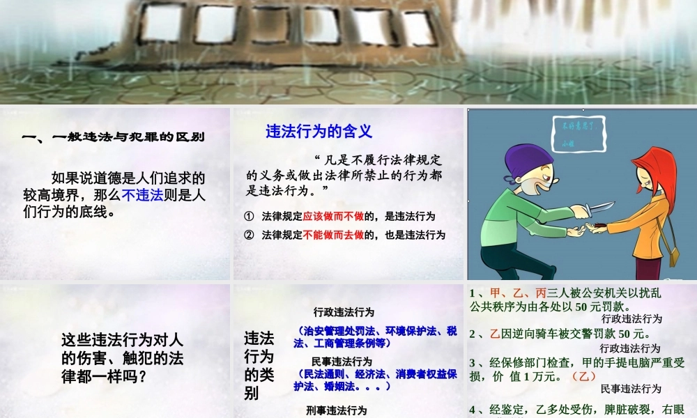七年级政治下册 8.1 勿为小恶课件 粤教版 课件