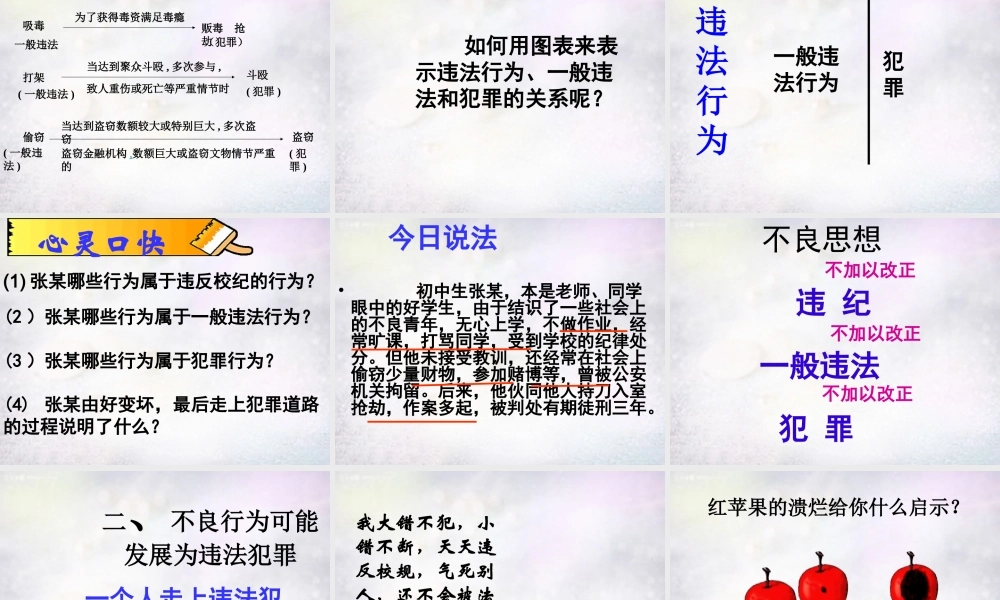 七年级政治下册 8.1 勿为小恶课件 粤教版 课件