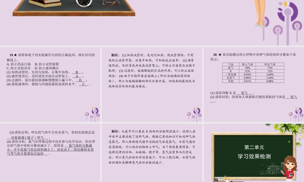 九年级化学 重点题目精讲 学习效果检测课件 (新版)新人教版 课件