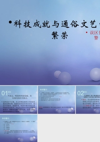 (秋季版)七年级历史下册 第十单元 第43课 科技成就与通俗文艺的繁荣(误区预警)素材 岳麓版 素材