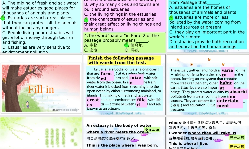 unit13 integrating skills[下学期] 人教版高二英语Unit13 The water planet单元完整课件 人教版高二英语Unit13 The water planet单元完整课件