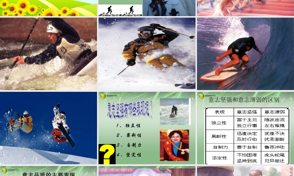 七年级政治上册 第十课第一框 坚强意志是成功的保证课件 鲁教版 课件