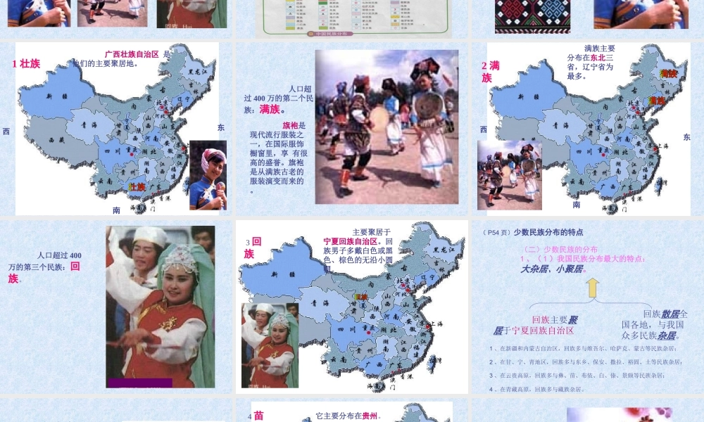 七年级地理多民族的国家课件 中国版 课件