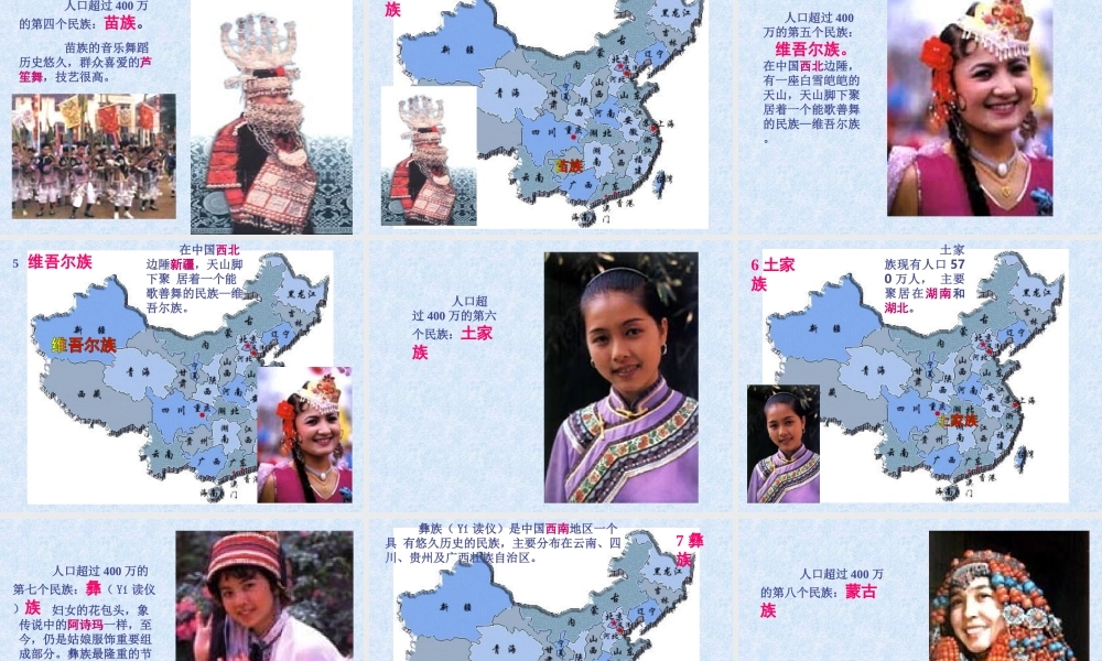 七年级地理多民族的国家课件 中国版 课件