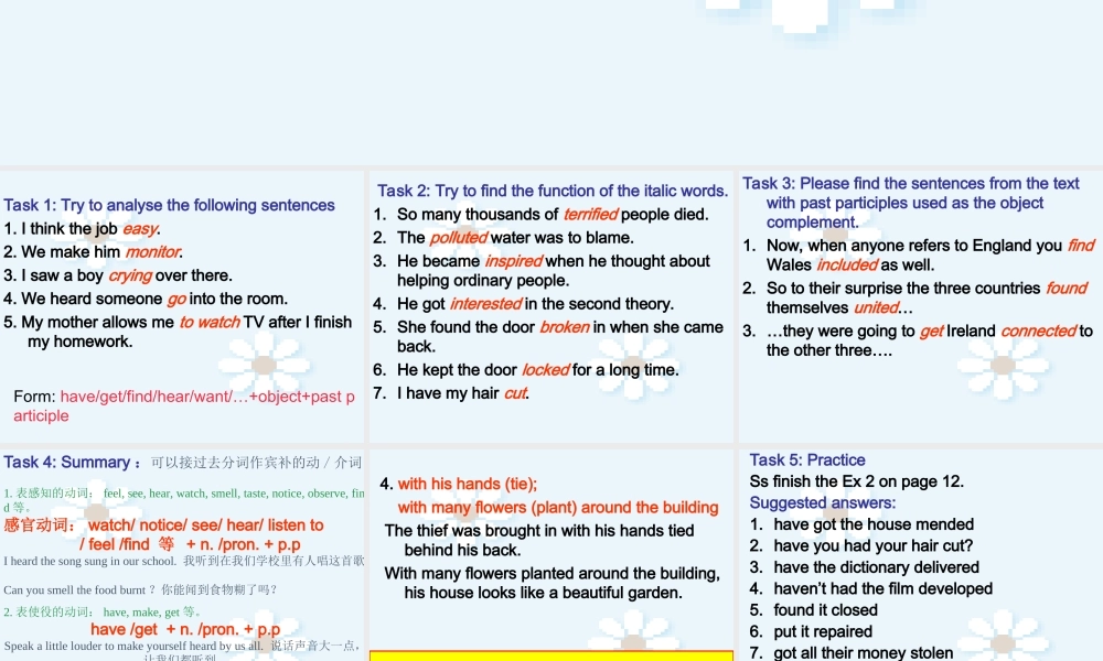 Unit 24 grammar 新课标必修5Unit2全套课件 新课标 人教版