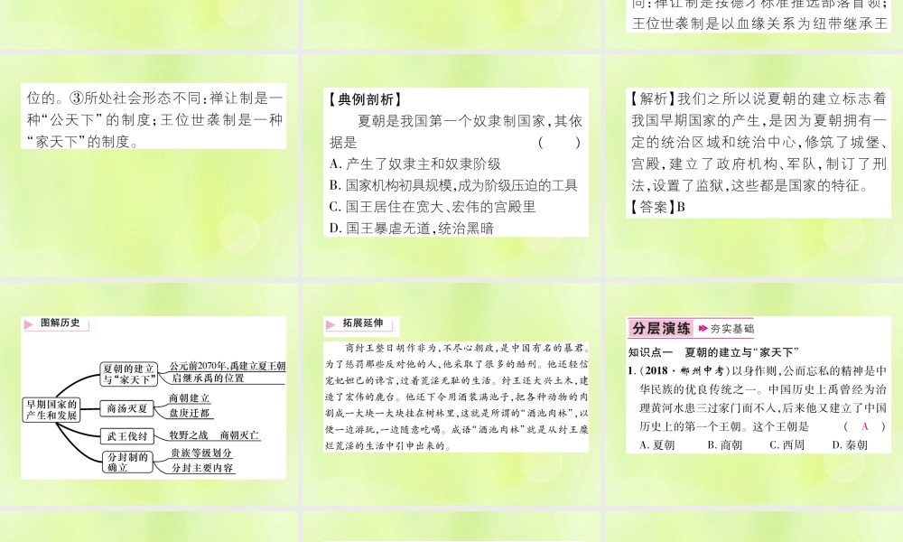 七年级历史上册 第2单元 夏商周时期：早期国家的产生与社会变革 第4课 早期国家的产生和发展课件 新人教版 课件