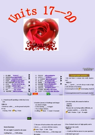 Revision 17-ok 1 高考英语Book1(下)Unit13-Unit21复习课件[整理三个]新课标 人教版 高考英语Book1(下)Unit13-Unit21复习课件[整理三个]新课标 人教版