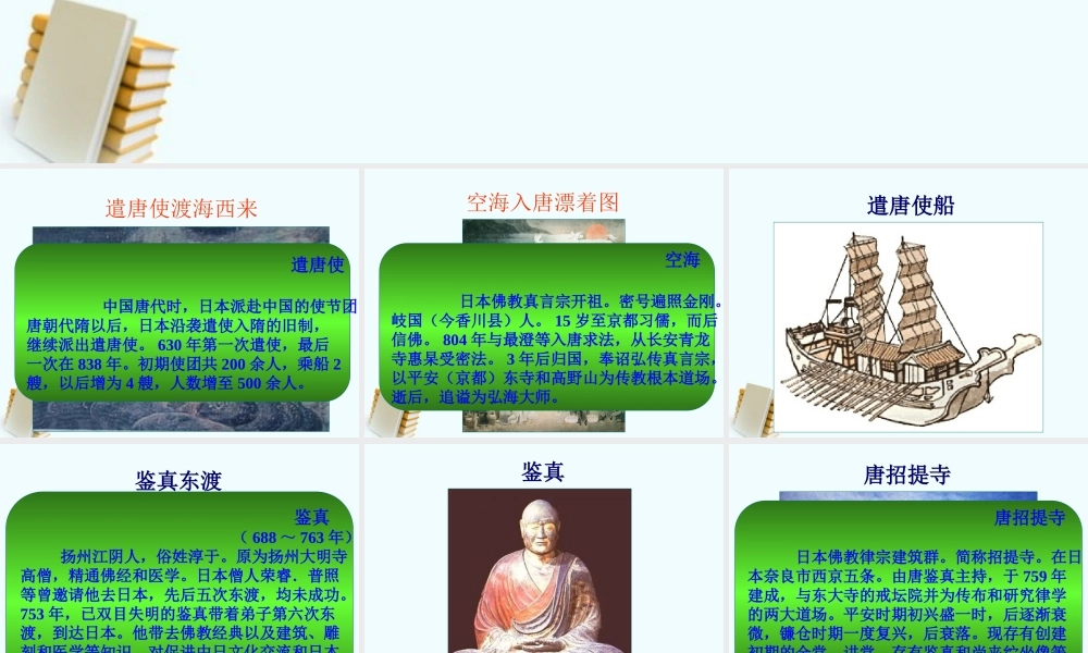 七年级历史下册 1.6(对外友好往来)课件 鲁教版 课件