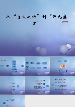 (秋季版)七年级历史下册 第一单元 第2课(从 贞观之治 到 开元盛世 )思维导图素材 新人教版 素材