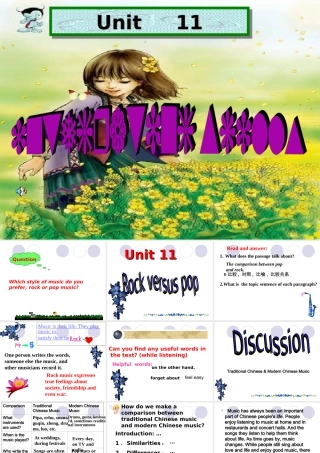 integrating skills 人教版高一英语上学期Unit11全部课件[整理]