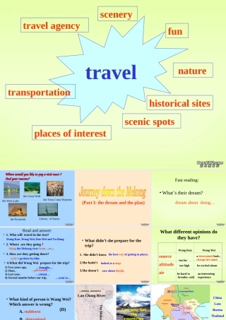 Unit3 Travel journal reading 新课标 人教版 课件