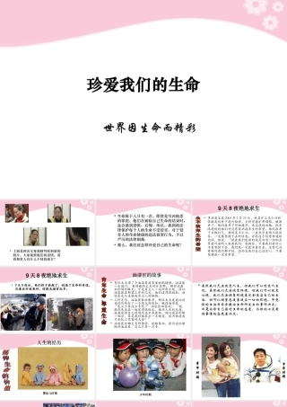 七年级政治上册第3课 第三框 珍爱我们的生命课件 人教新课标 课件