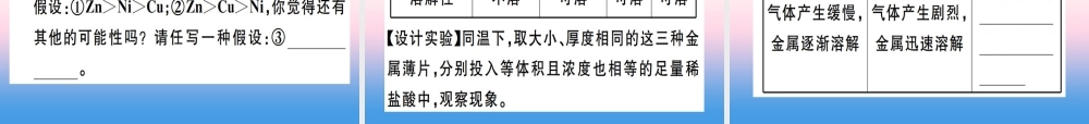 九年级化学下册 第八单元 金属和金属材料 第2课时 金属活动性顺序习题课件 (新版)新人教版 课件