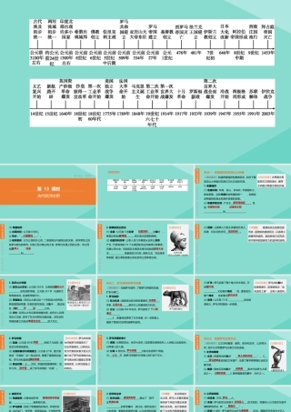 (呼和浩特专版)中考历史复习方案 第三部分 世界史 第13课时 古代欧洲文明课件
