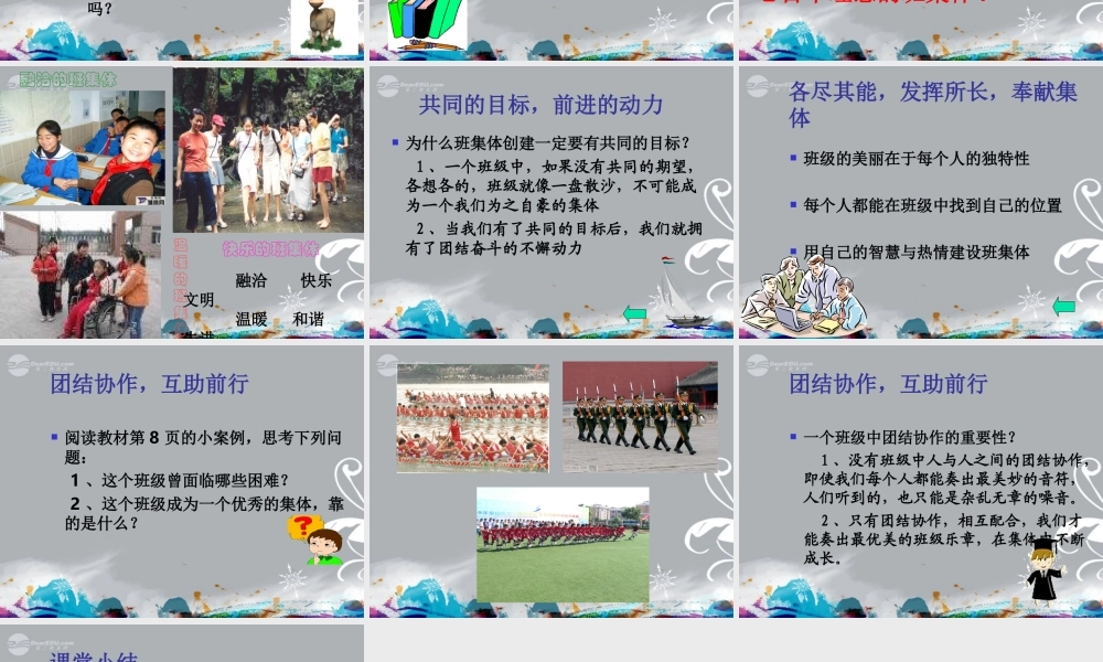 七年级政治上册 第一课第二课时 创建新集体课件 新人教版 课件