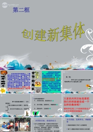 七年级政治上册 第一课第二课时 创建新集体课件 新人教版 课件