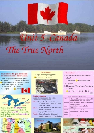 Unit 5 Canada 教案