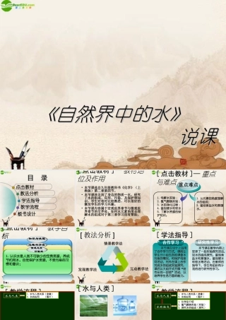 九年级化学 自然界中的水课件 沪教版 课件