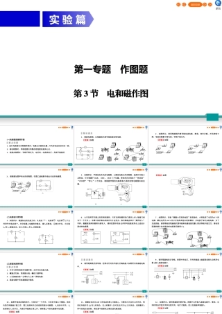 中考物理二轮复习 专题1 作图题 第3节 电和磁作图课件