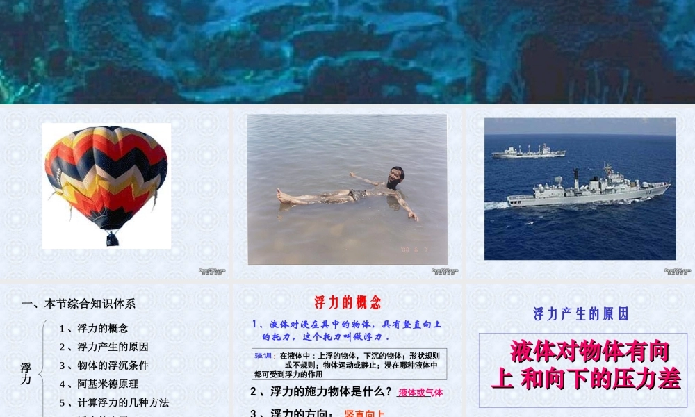 中考物理复习浮力课件示例 苏教版 课件