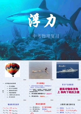 中考物理复习浮力课件示例 苏教版 课件