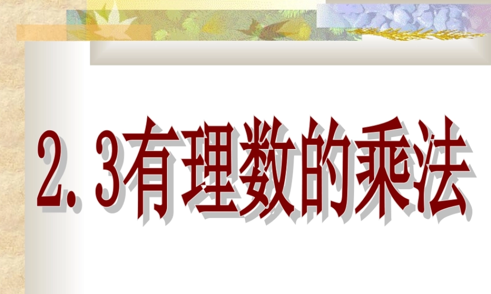 2.31 七年级上册第二章整套课件 浙教版