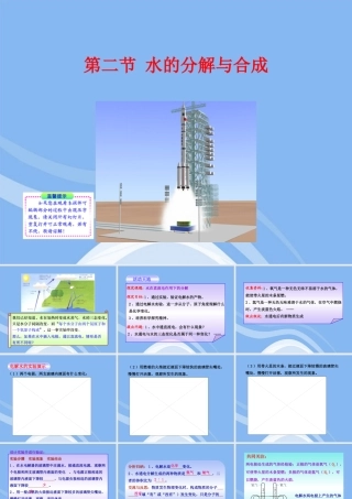 九年级化学上册 第二节 水的分解与合成同步授课课件 鲁教版 课件