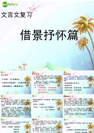 中考语文复习课件 借景抒怀 课件