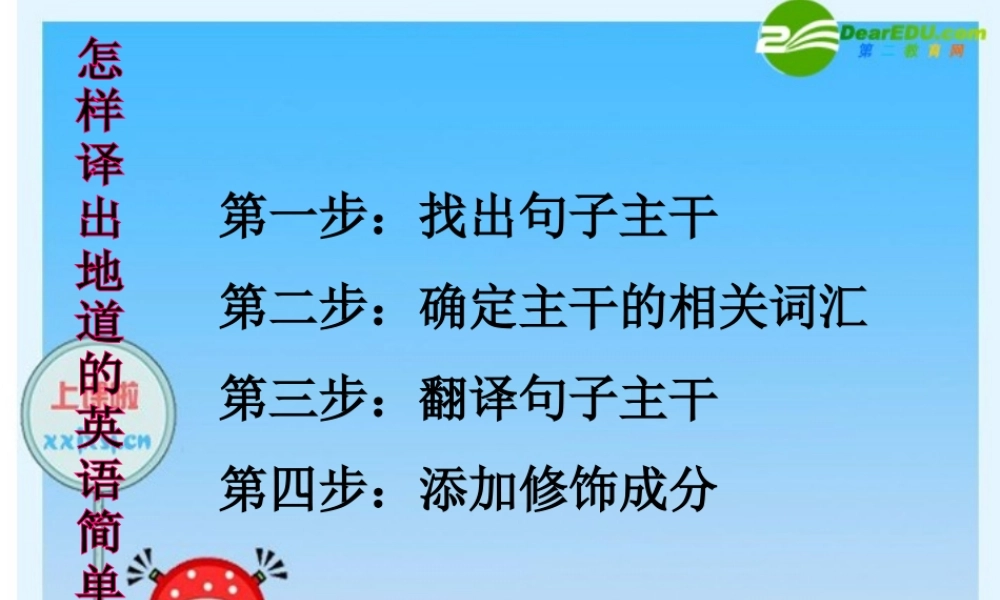 中考英语作文—记叙文课件