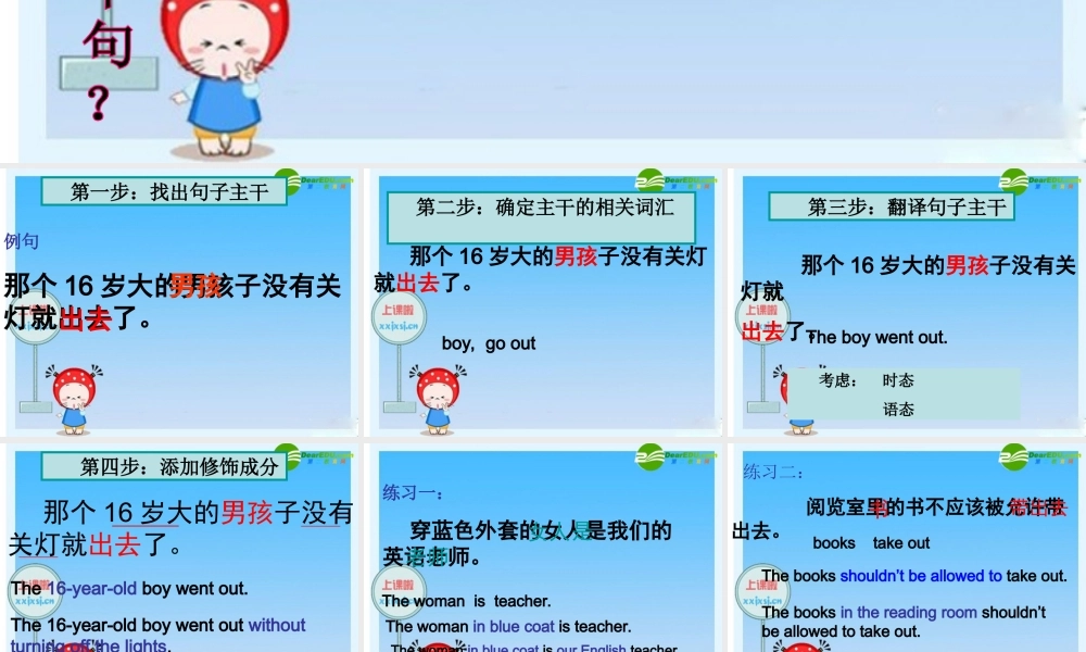 中考英语作文—记叙文课件