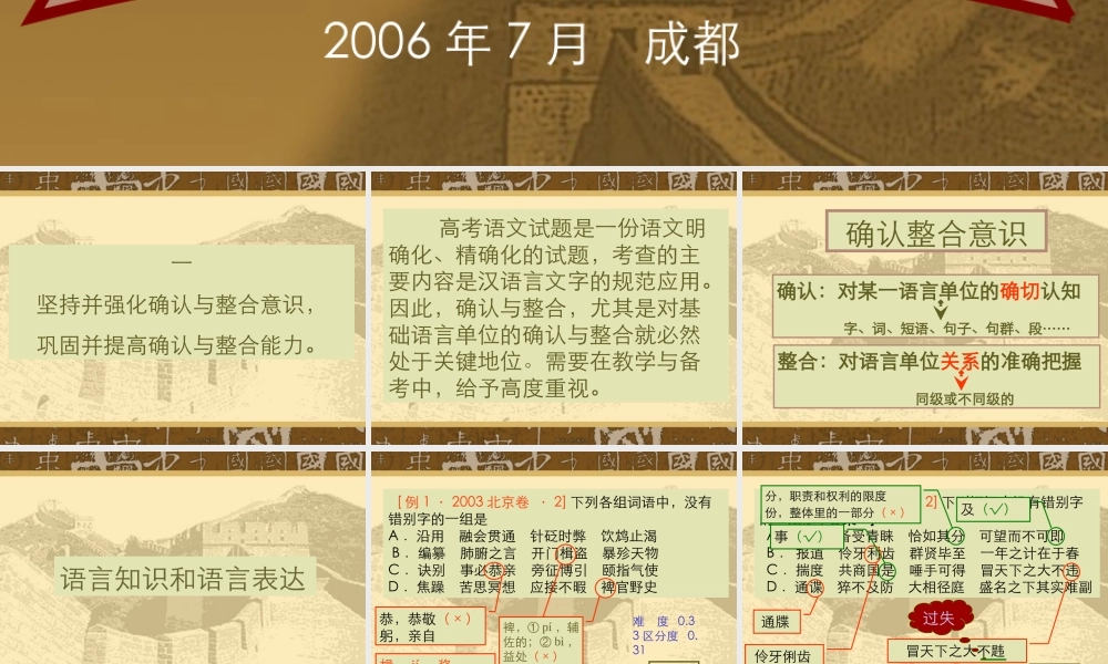 8语文工具性 高考语文冲刺分类复习课件全集下 新课标 人教版 高考语文冲刺分类复习课件全集下 新课标 人教版