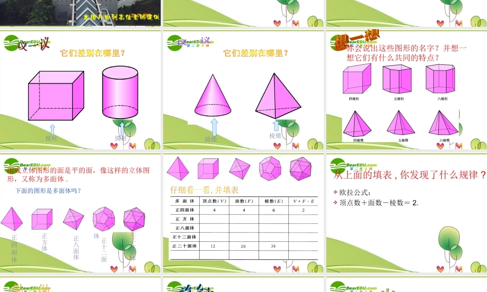七年级数学上册 4.1生活中立体图形课件 华师大版 课件
