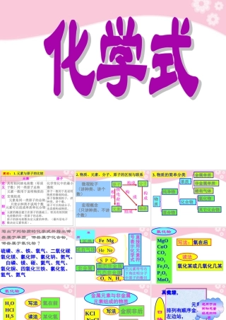 九年级化学(化学式1)课件