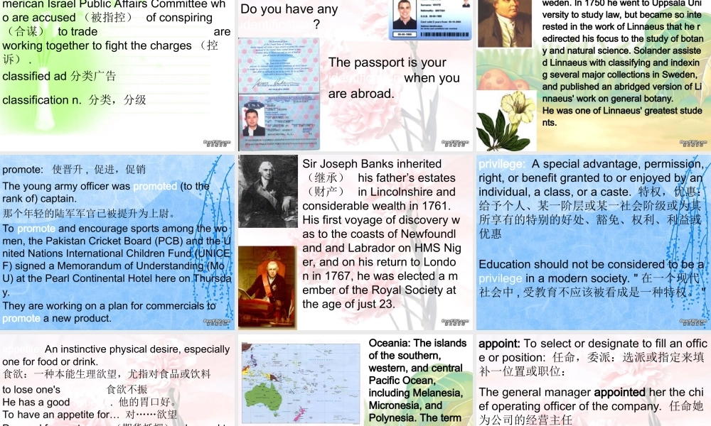 Unit4一 高三英语暑期补课Unit4课件[整理两套]新课标 人教版 高三英语暑期补课Unit4课件[整理两套]新课标 人教版