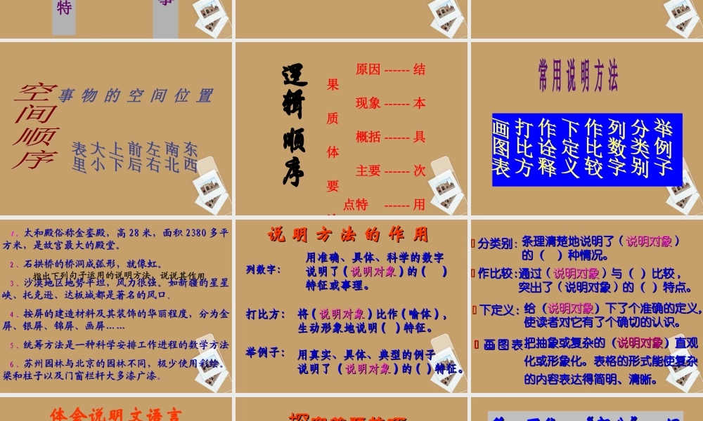 中考语文 说明文阅读专题训练课件 人教新课标版 课件