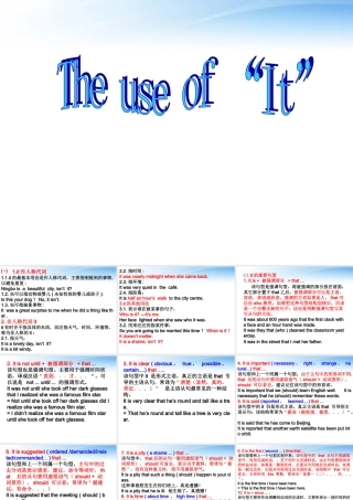 11-12年高二英语 Unit t用法课件 大纲人教版 课件