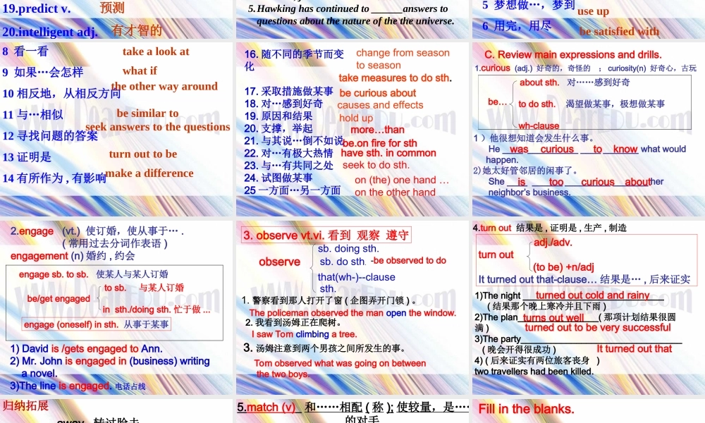 Unit1 Book Two 课件
