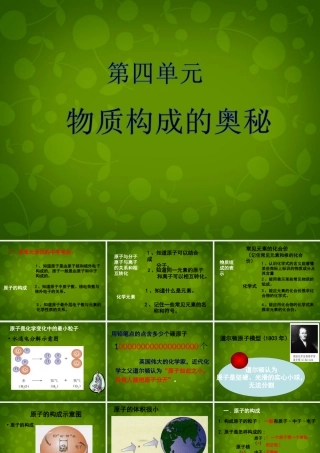 九年级化学上册 第四单元 物质构成的奥秘课件 新人教版 课件