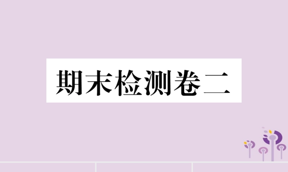 (玉林专版)八年级历史下册 期末检测卷二习题课件 新人教版 课件