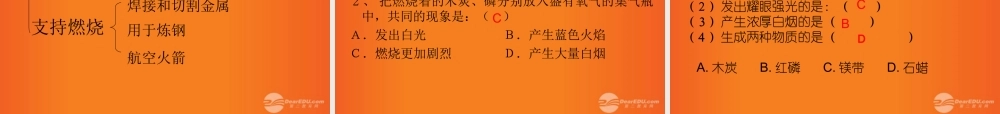九年级化学上册(性质活泼的氧气)课件1 沪教版 课件
