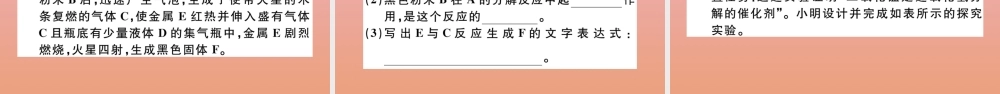 九年级化学上册 第二单元 我们周围的空气 课题3 制取氧气 第1课时 实验室制取氧气的原理 催化剂习题讲评课件 (新版)新人教版 课件