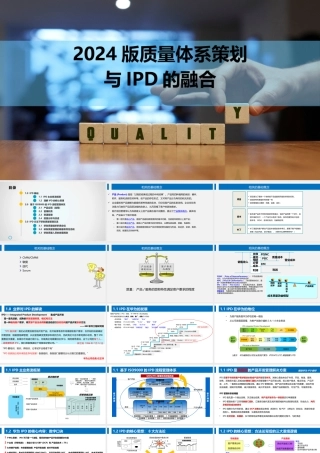2024版基于华为IPD与质量管理体系融合的研发质量管理全