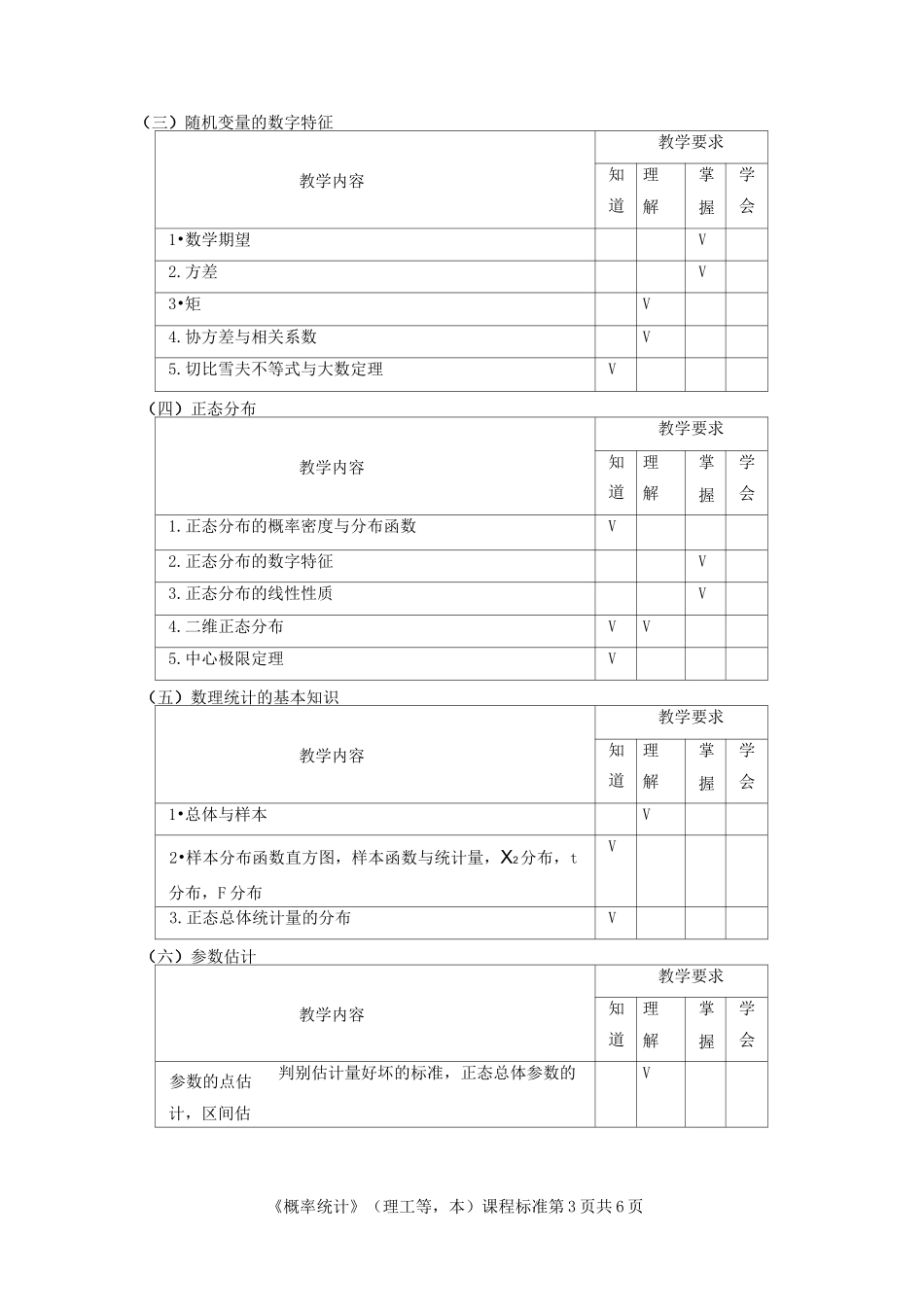 概率统计课程标准_第3页