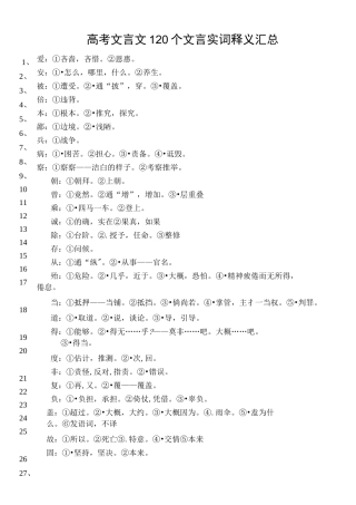 古文120个实词