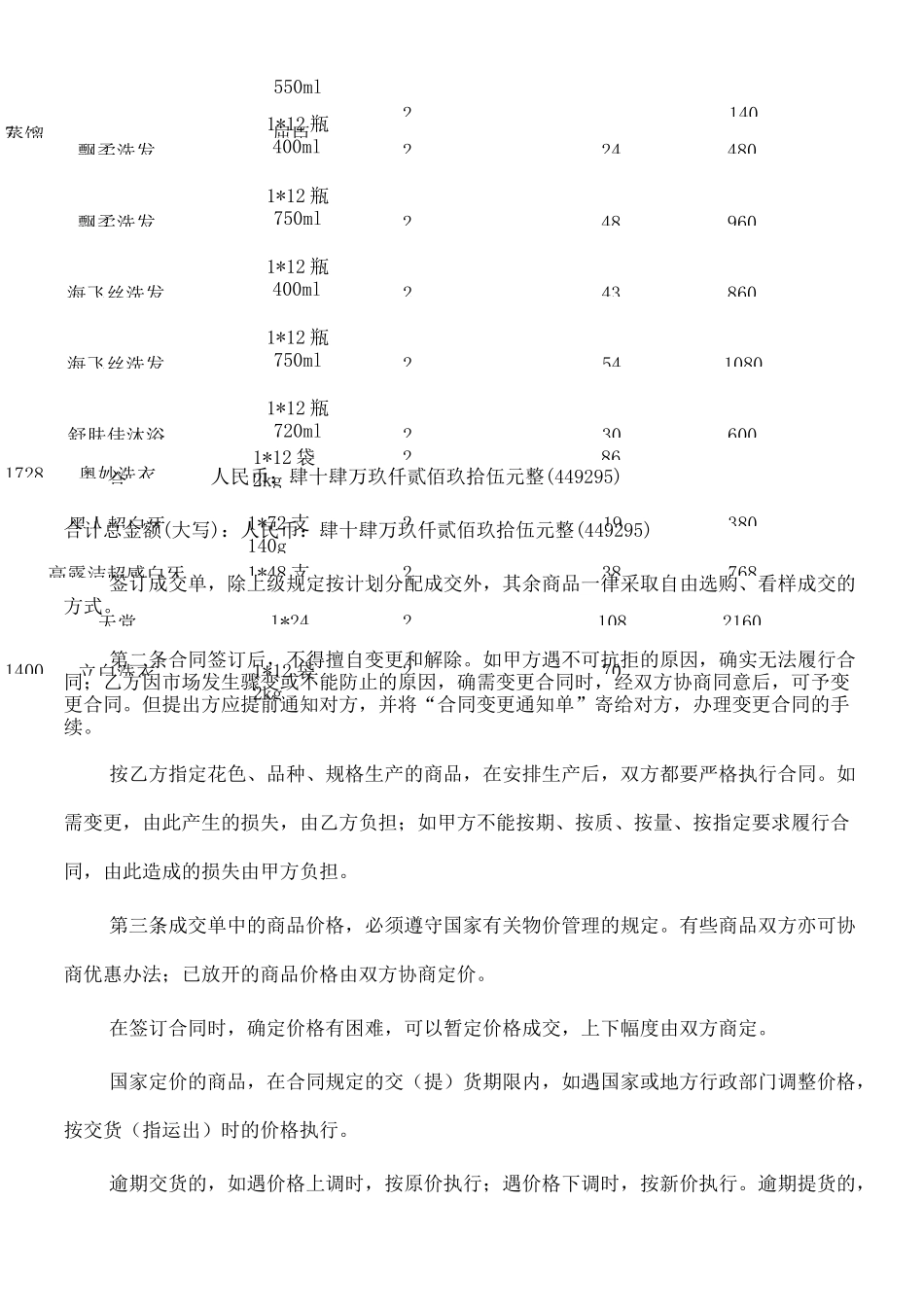 日用百货购销合同_第3页