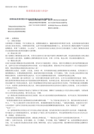 需求访谈六步法