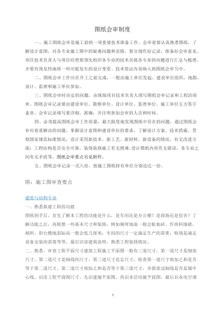 图纸会审制度
