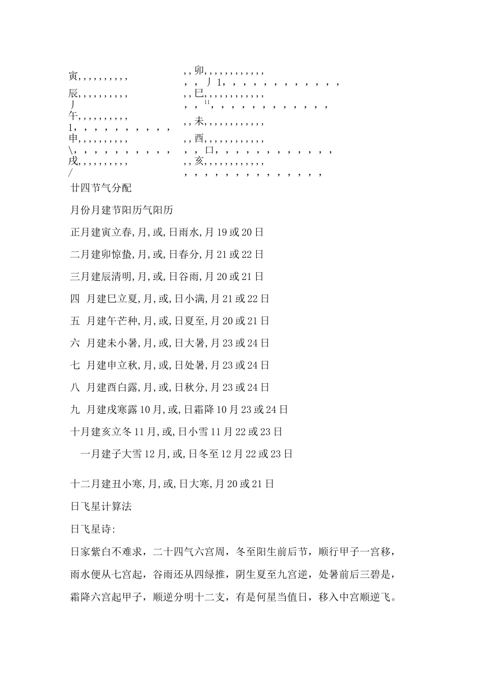 九宫飞星计算法_第3页
