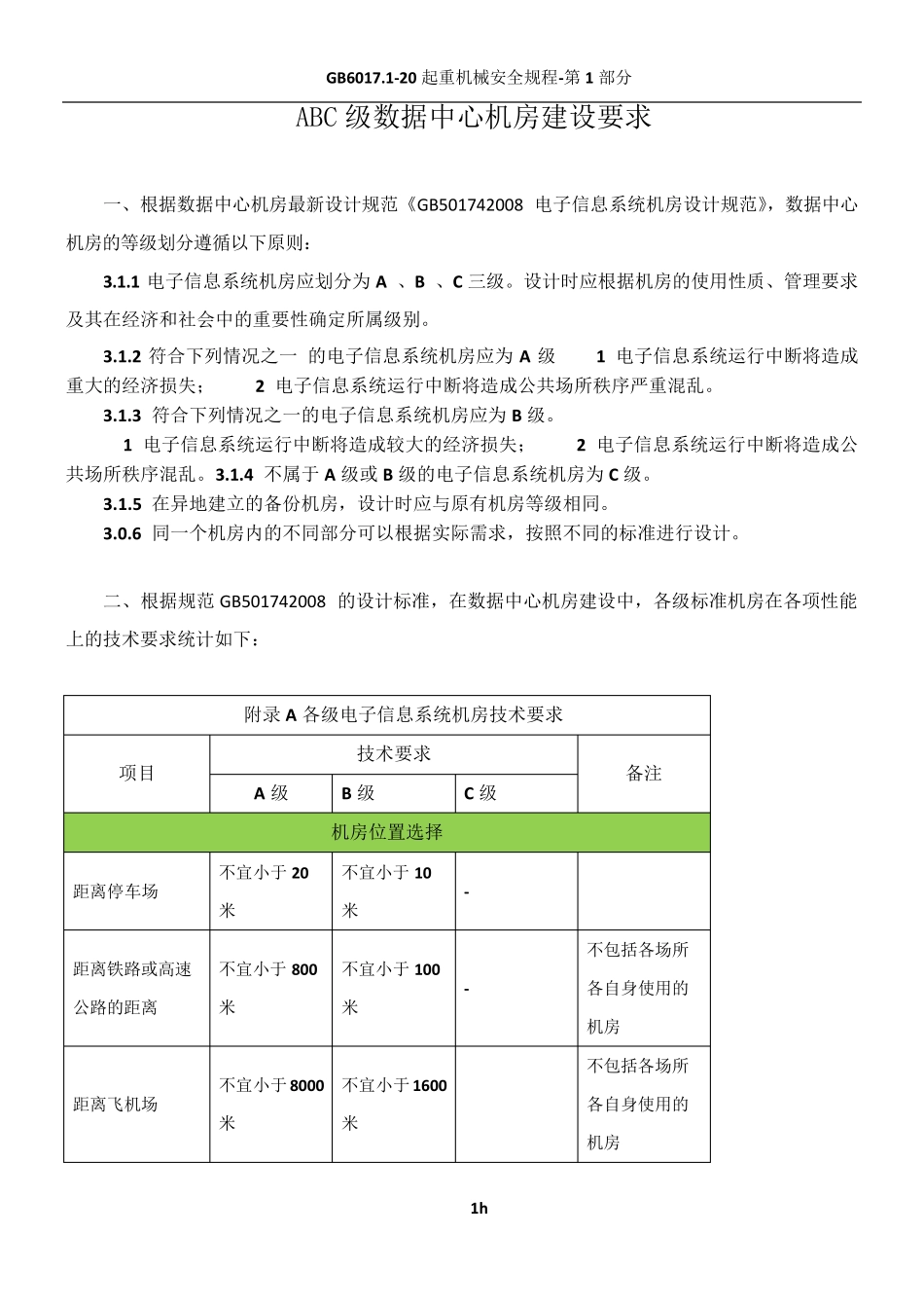 ABC级数据中心机房建设要求_第1页