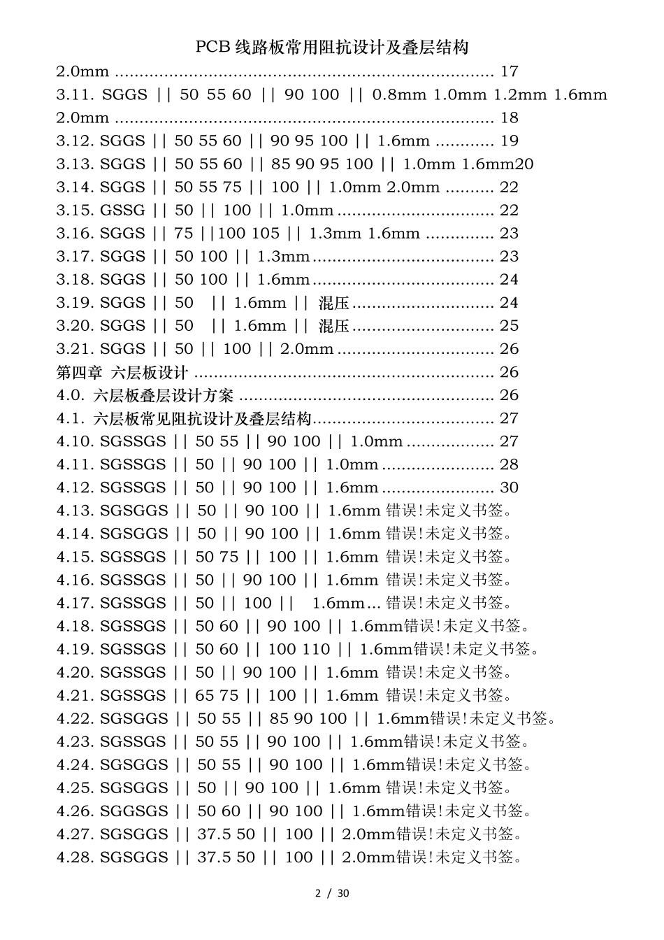 PCB线路板常用阻抗设计及叠层结构_第2页